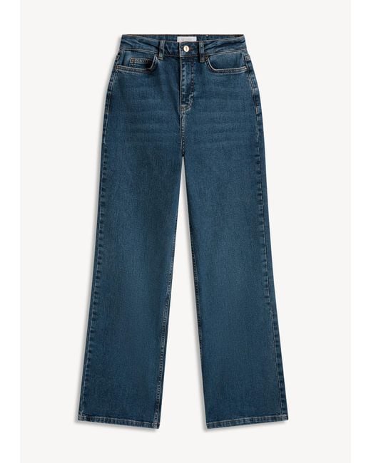 Hobbs Blue Raina Wide Jeans