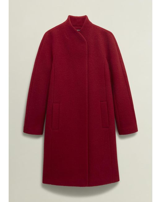 Hobbs Red Imelda Wool Coat