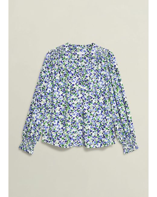 Hobbs Blue Debbie Blouse