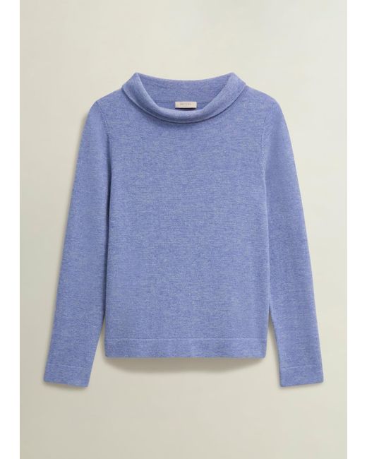 Hobbs Blue Audrey Wool Cashmere Jumper