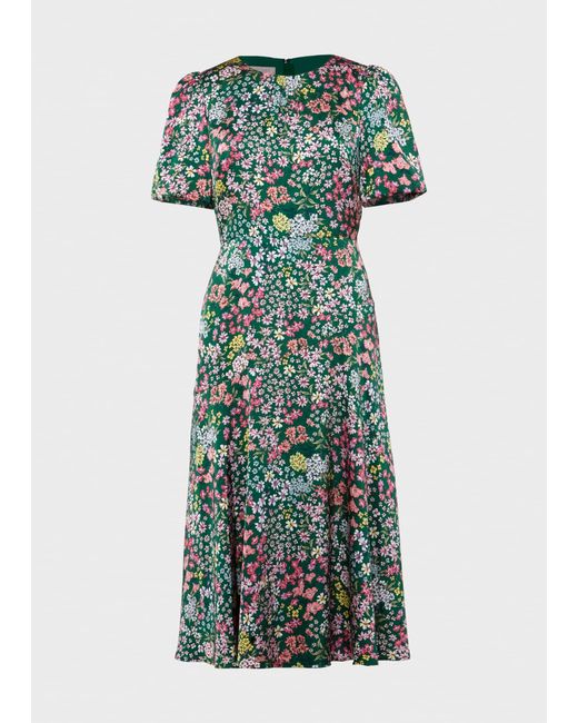 Hobbs Green Christina Floral Fit And Flare Dress
