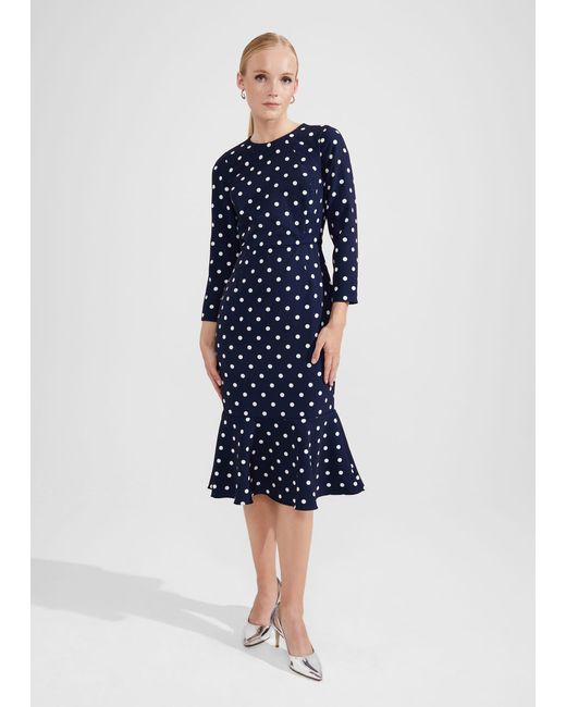 Hobbs Blue Liza Dress