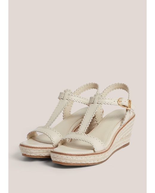 Hobbs Natural Alyssa Leather Espadrilles