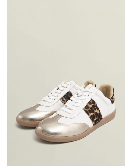 Hobbs Natural Etta Leather Trainers