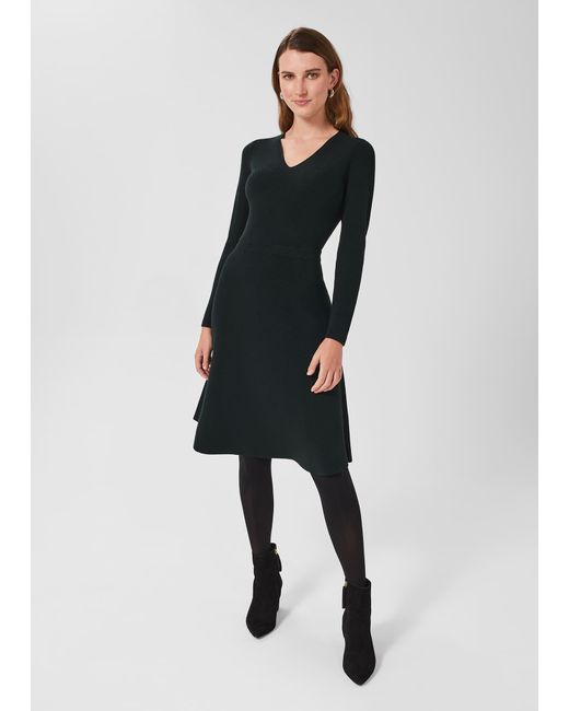 Hobbs Black Joy Knitted Dress