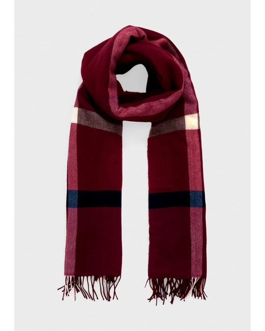 Hobbs Red Whetherby Scarf