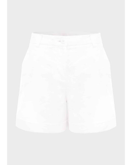 Hobbs Blue Lenna Linen Short
