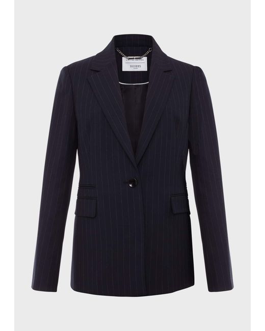Hobbs Blue Ness Pinstripe Jacket