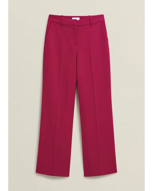 Hobbs Red Suki Wide Trousers