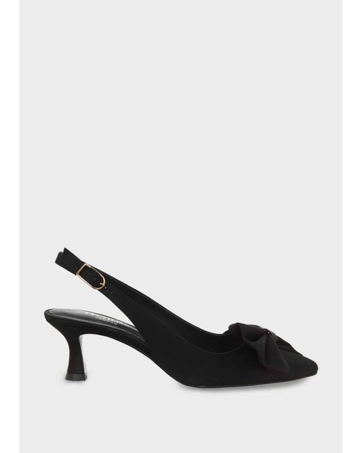 Hobbs Black Francis Satin Slingback
