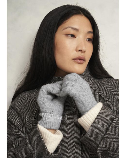 Hobbs Gray Carys Knit Gloves