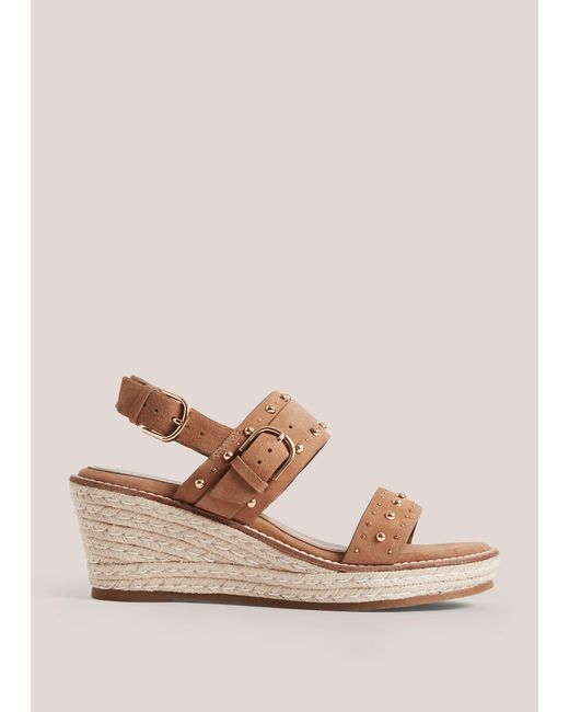 Hobbs Natural Ashlyn Suede Espadrilles