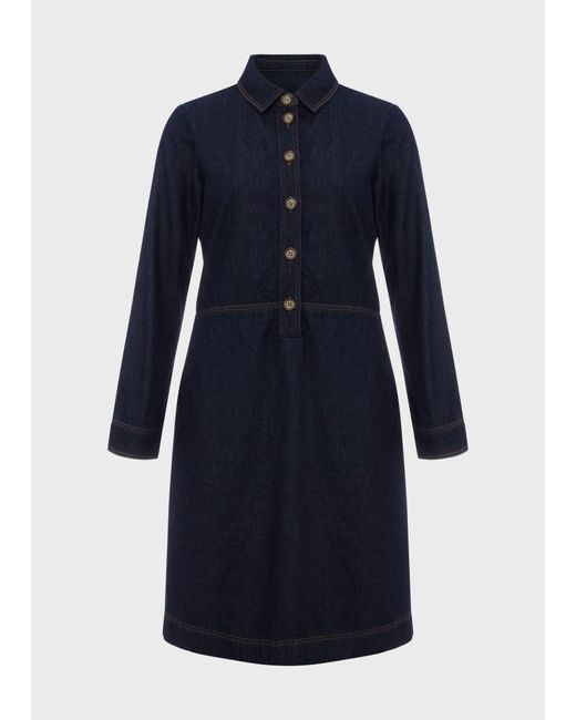 Hobbs Blue Lulu Denim Dress