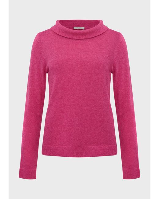 Hobbs Pink Audrey Wool Cashmere Jumper