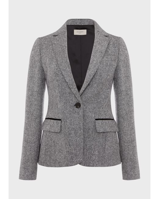 Hobbs Gray Blake Wool Jacket