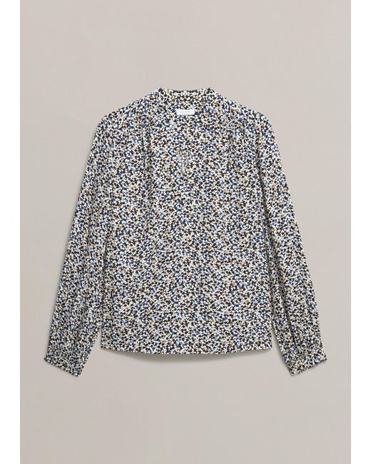 Hobbs Gray Mila Blouse