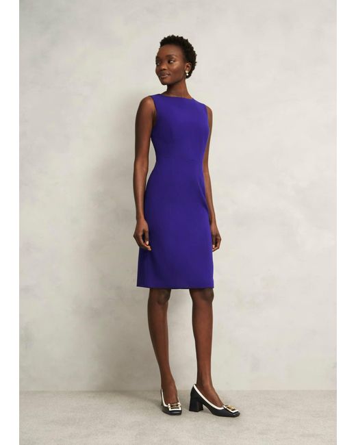 Hobbs Blue Petite Katia Dress