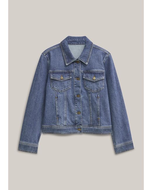 Hobbs Blue Vivienne Denim Jacket