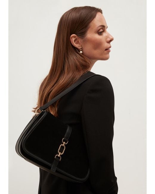 Hobbs Black Wren Leather Crossbody Bag