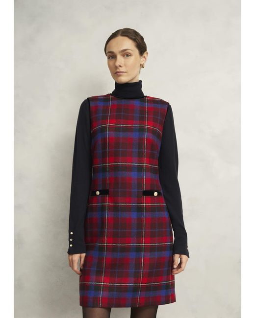 Hobbs Red Ingrid Wool Dress