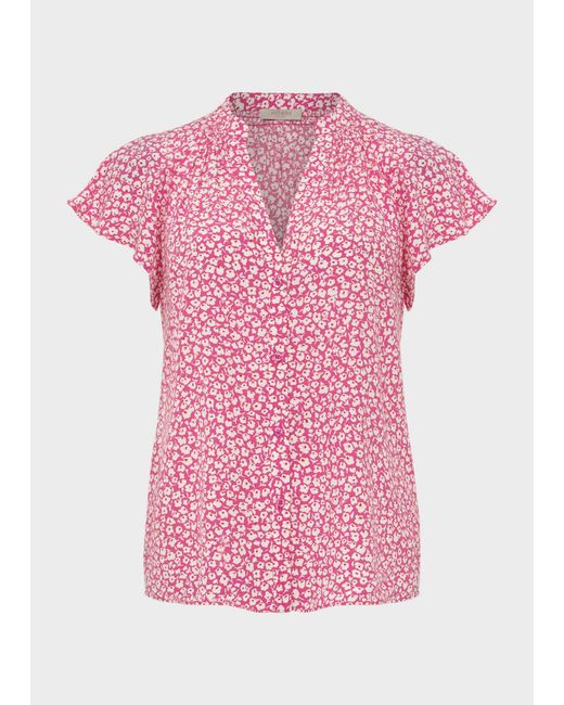 Hobbs Pink Cosima Top