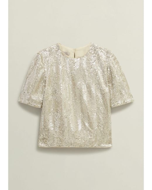 Hobbs Natural Marlowe Sequin Top