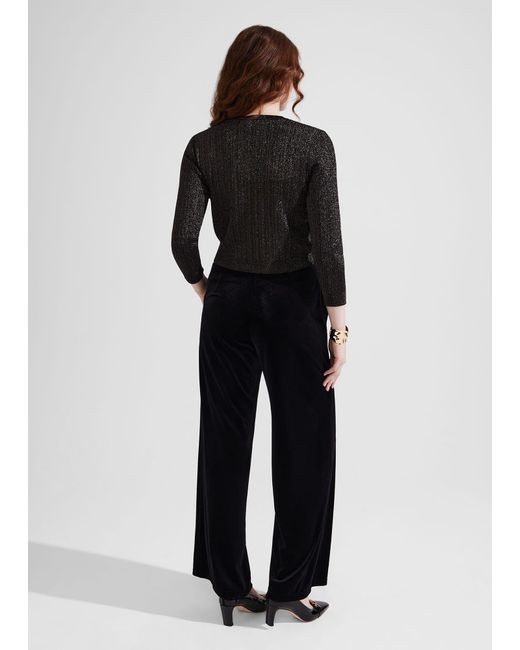 Hobbs Viviene Velvet Trousers in Black | Lyst UK