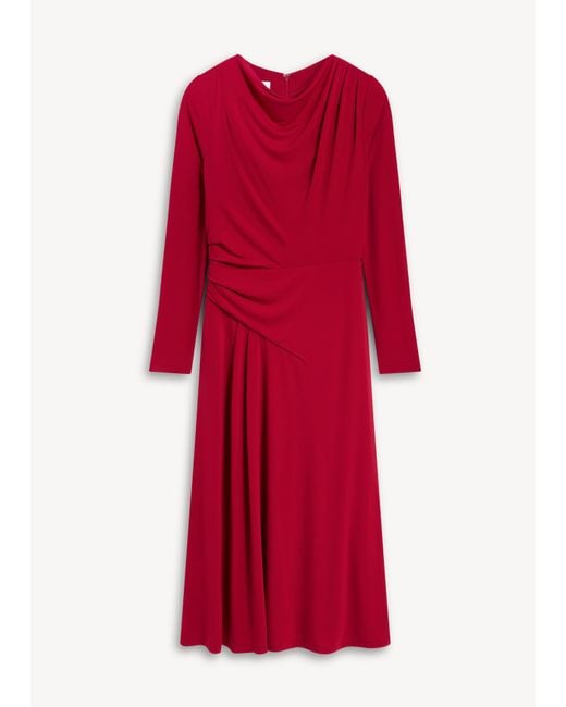 Hobbs Red Valeria Jersey Dress