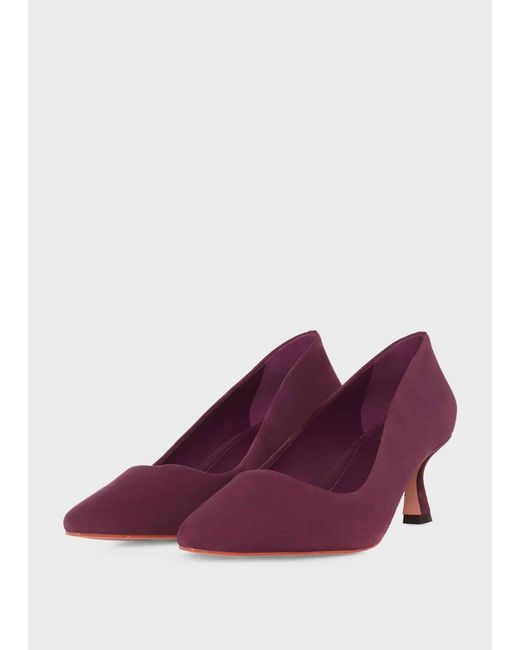 Hobbs Purple Esther Court Shoes