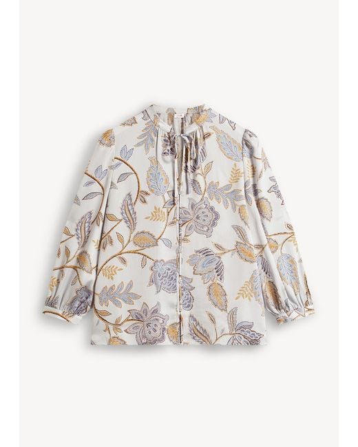 Hobbs Gray Malia Blouse