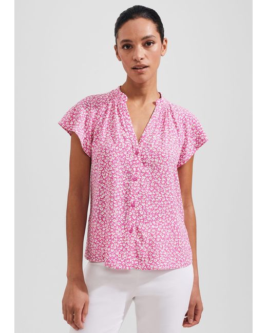 Hobbs Pink Cosima Top