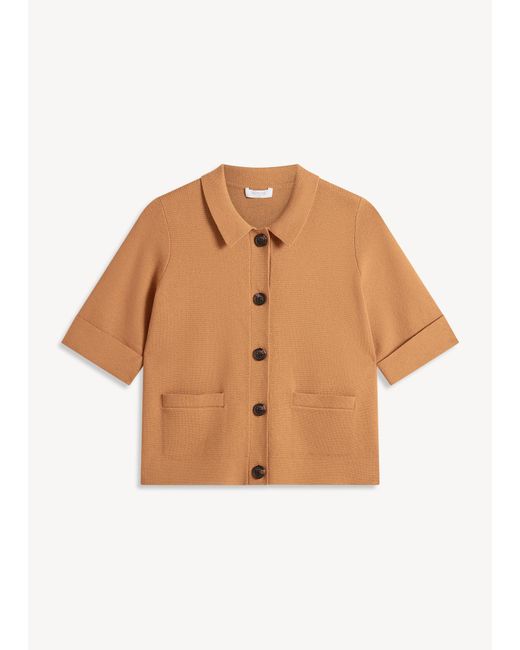 Hobbs Blue Elle Short Sleeve Knitted Jacket
