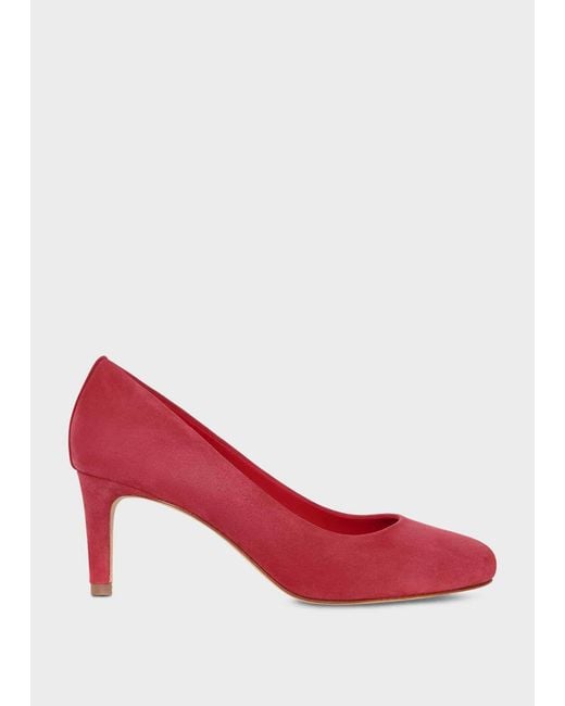 Hobbs Red Lizzie Court Shoes