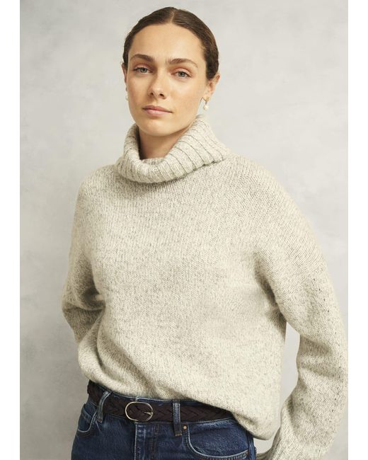 Hobbs Black Meera Suede Woven Belt