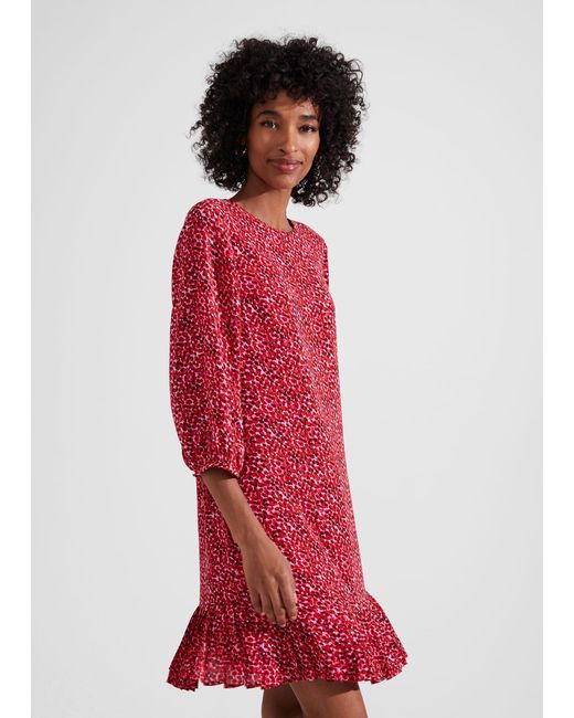 Hobbs Red Liana Dress