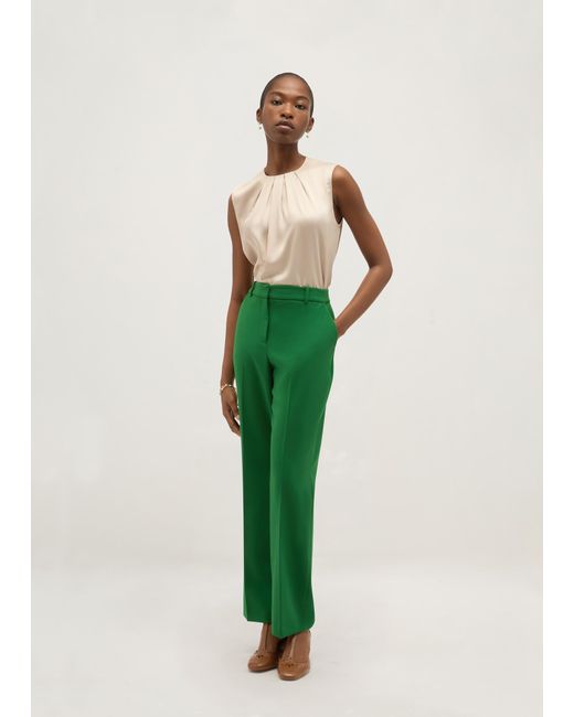 Hobbs Green Petite Haley Straight Leg Trousers