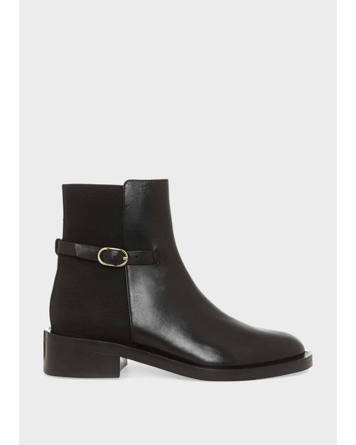 Hobbs Black Finlay Stretch Ankle Boots