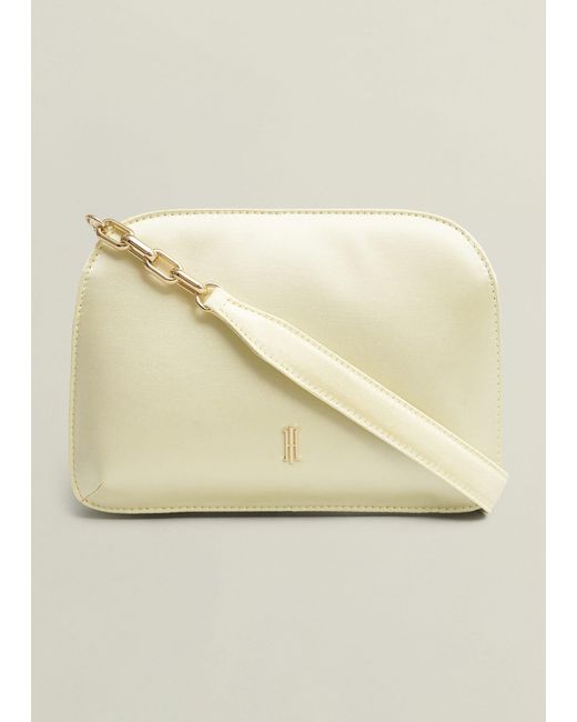 Hobbs Natural Milan Satin Clutch Bag