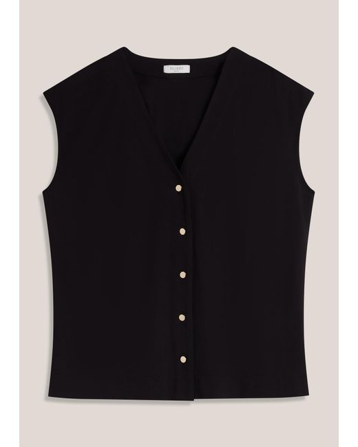 Hobbs Natural Hayley Button Front Top