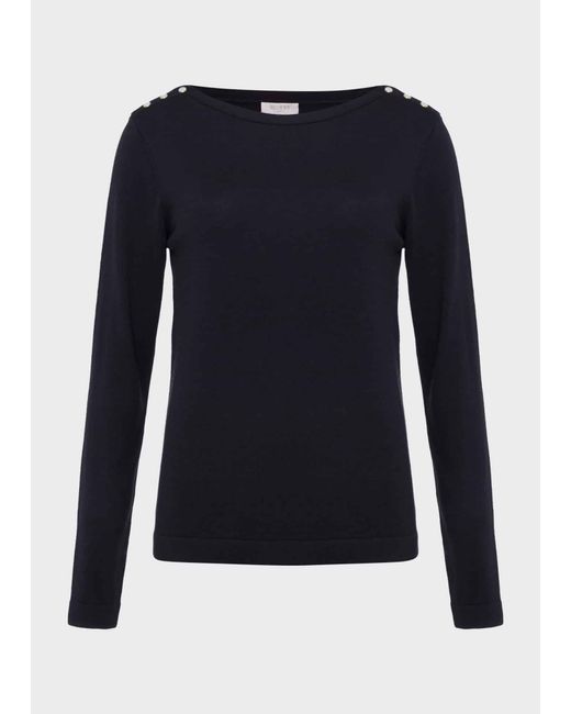 Hobbs Black Petula Jumper With Wool