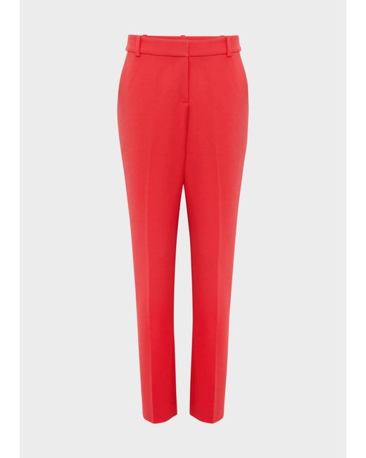 Hobbs Red Suki Trousers