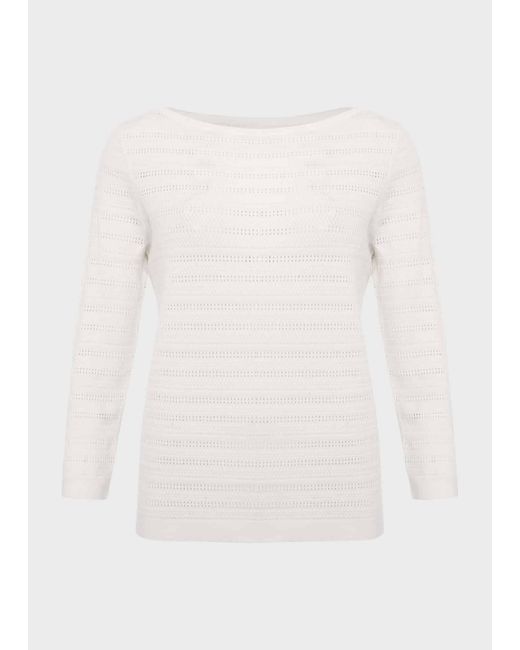 Hobbs White Robin Jumper