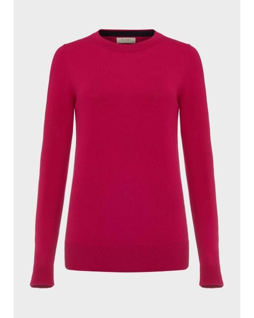 Hobbs Red Penny Merino Wool Jumper