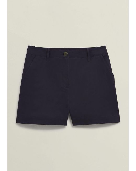 Hobbs Blue Reena Cotton Shorts