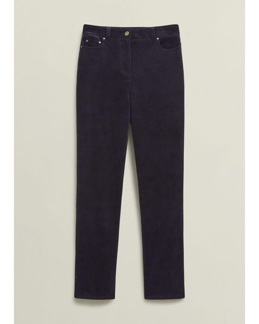 Hobbs White Hampstead Cord Trousers