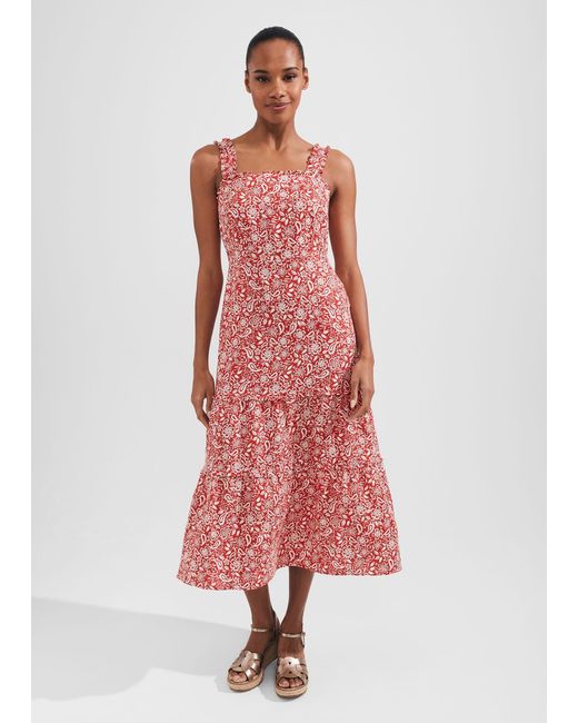 Hobbs Red Tabitha Dress