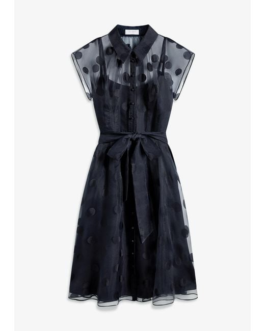 Hobbs Blue Tess Spot Shirt Dress