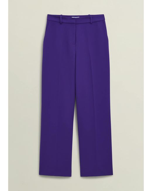 Hobbs Blue Sami Wide Trousers
