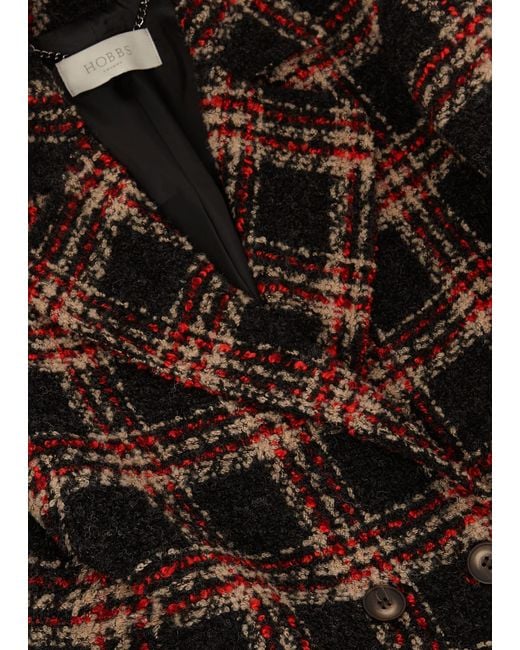 Hobbs shop checked coat