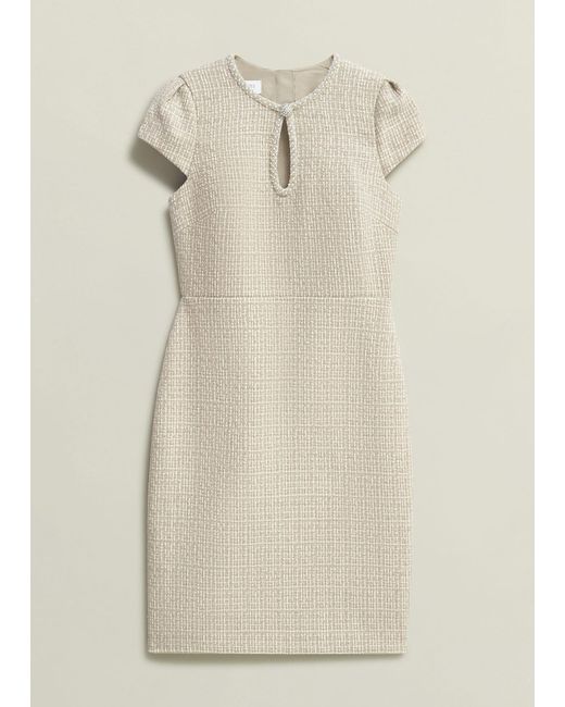 Hobbs Natural Oriana Tweed Dress